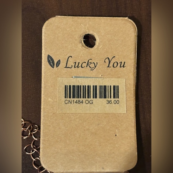 Lucky You Turquoise Feather Pendant Necklace, Copper Beaded Boho Western style 🤎 - Picture 5 of 6